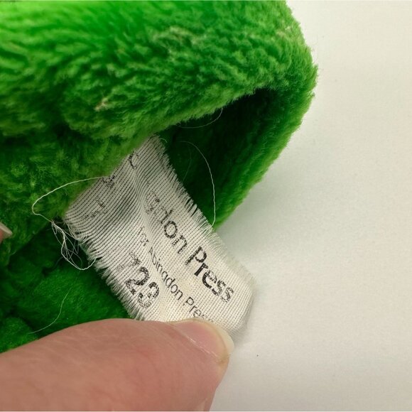 Vintage Hand Puppet Abingdon Press Green Lettuce Monster Kid Pretend Play 727723 - Picture 5 of 10